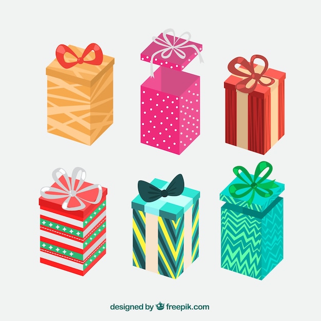 Isometric christmas gift set