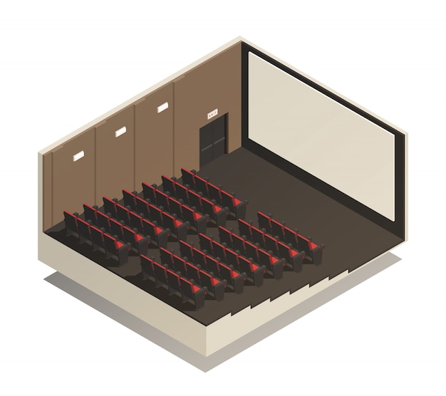 Isometric Cinema Composition