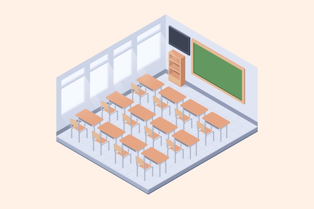 Isometric classroom concept