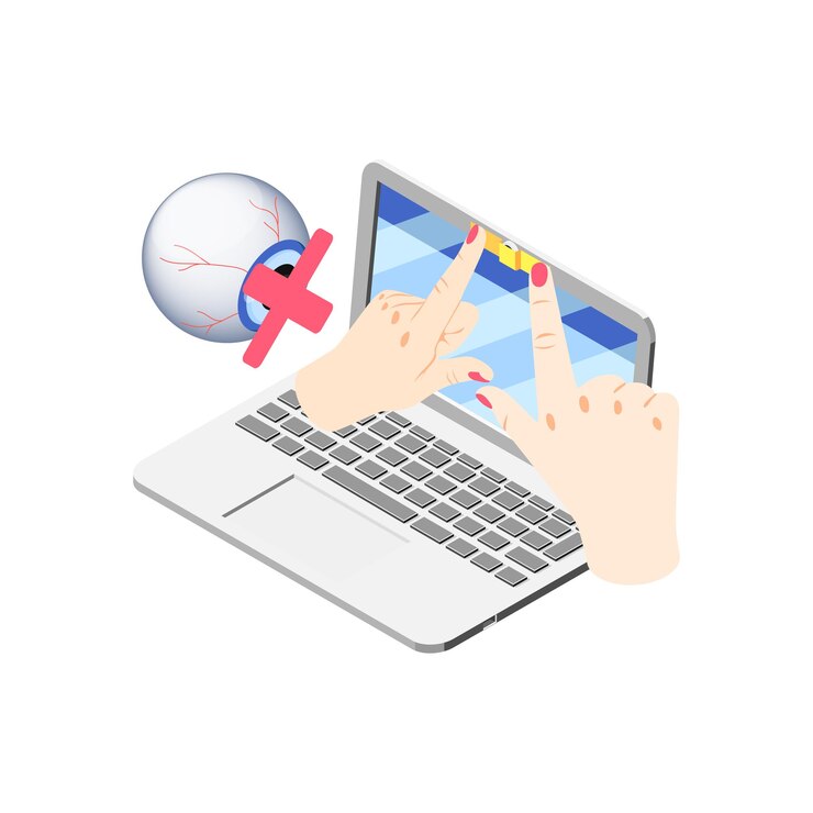 Free Vector isometric concept of privacy protection with sticker on laptop camera 3d vector illustration