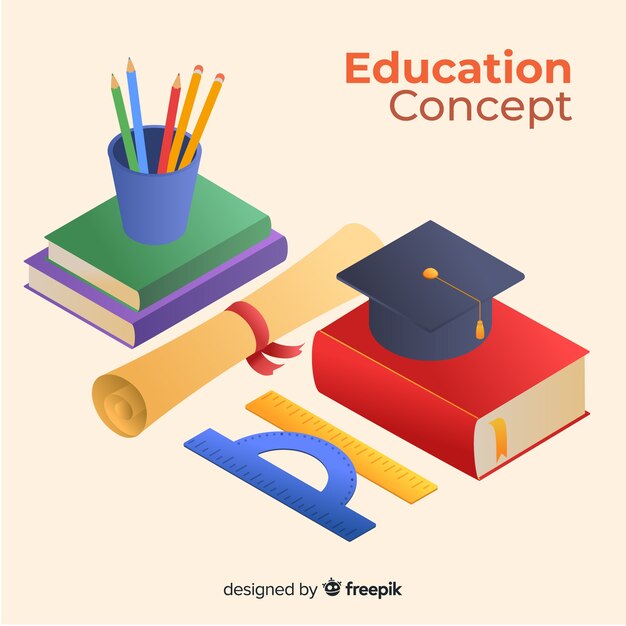 Isometric education background