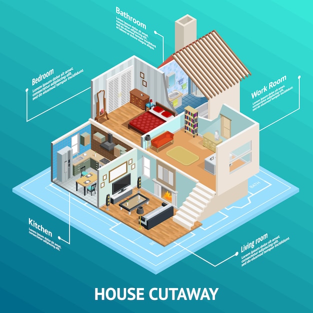 Isometric House Profile Concept