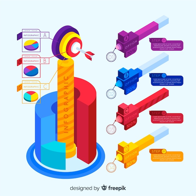 Isometric infographic