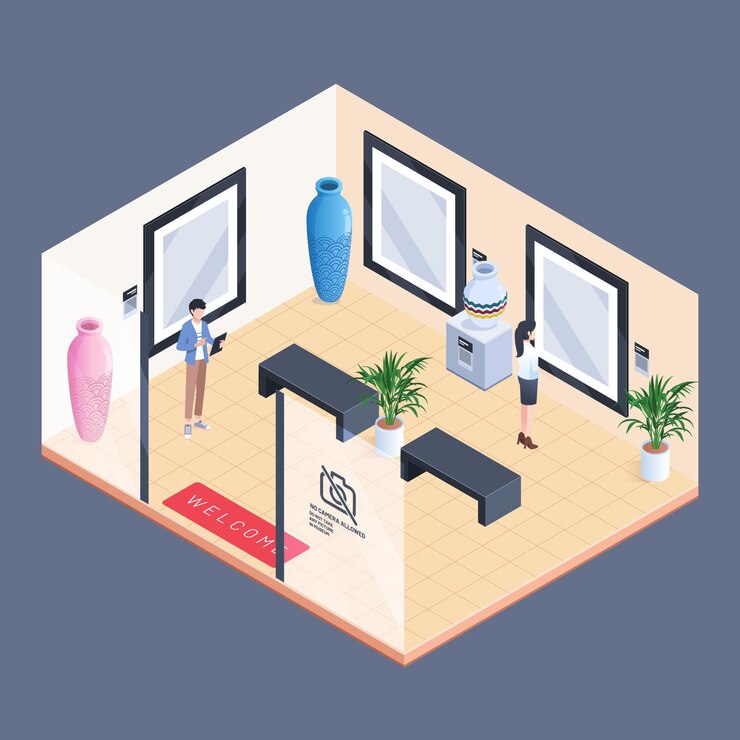 無料Vector 等尺性博物館のインテリア