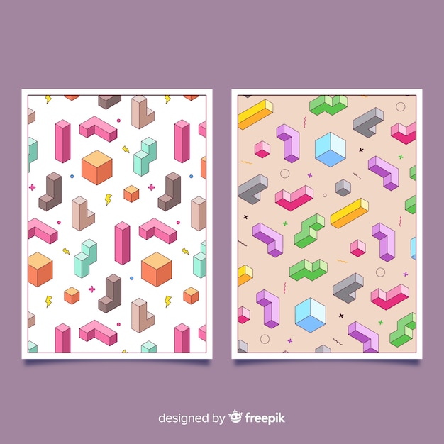 Isometric pattern covers