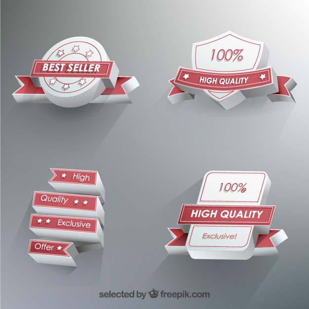 Isometric promotion labels