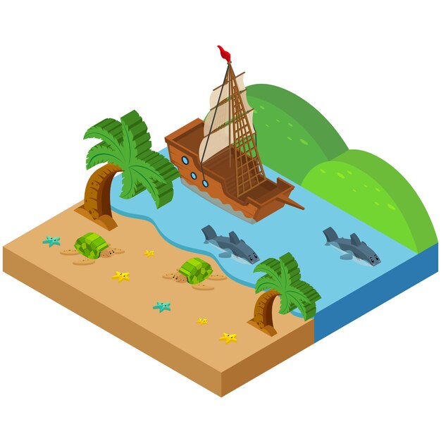 Isometric river design