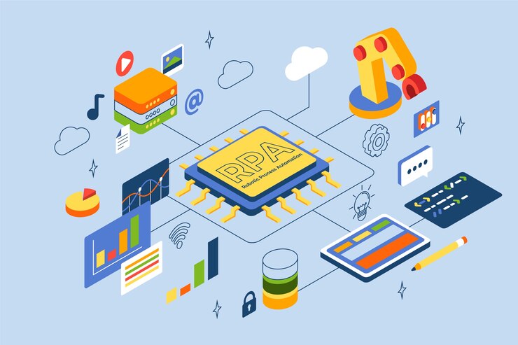Free Vector isometric rpa  illustration