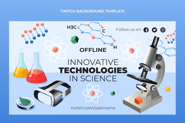 Isometric science twitch background