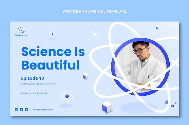 Isometric science youtube thumbnail