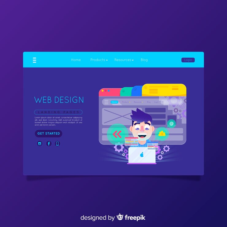 Free Vector isometric technology background