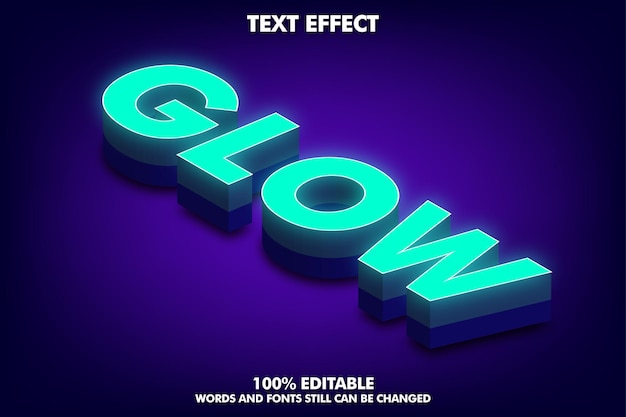 isometric text effect editable 3d text effect with soft light and shadow