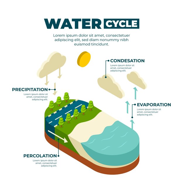 Informazioni sul ciclo dell'acqua isometrica