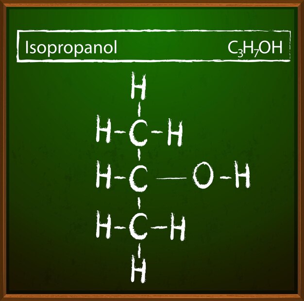 Isopropanol molecules