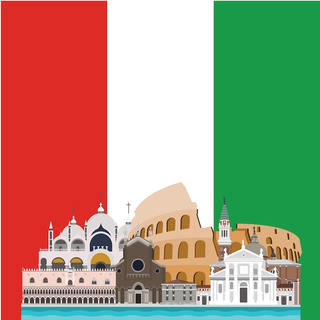 Italy background design