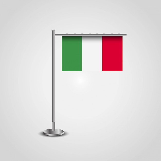 Free vector italy flag with creative design vector