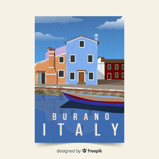 italy promotional poster template