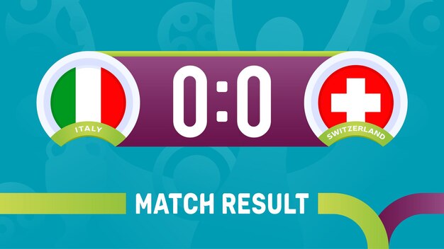 フランスドイツの試合結果 欧州サッカー選手権のイラスト プレミアムベクター