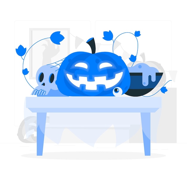 Free vector jack o'lantern concept illustration