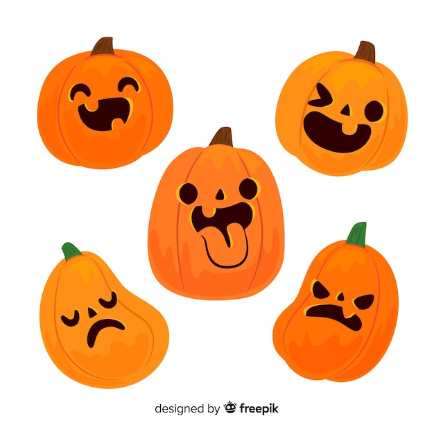 Free vector jack o lantern funny halloween pumpkin