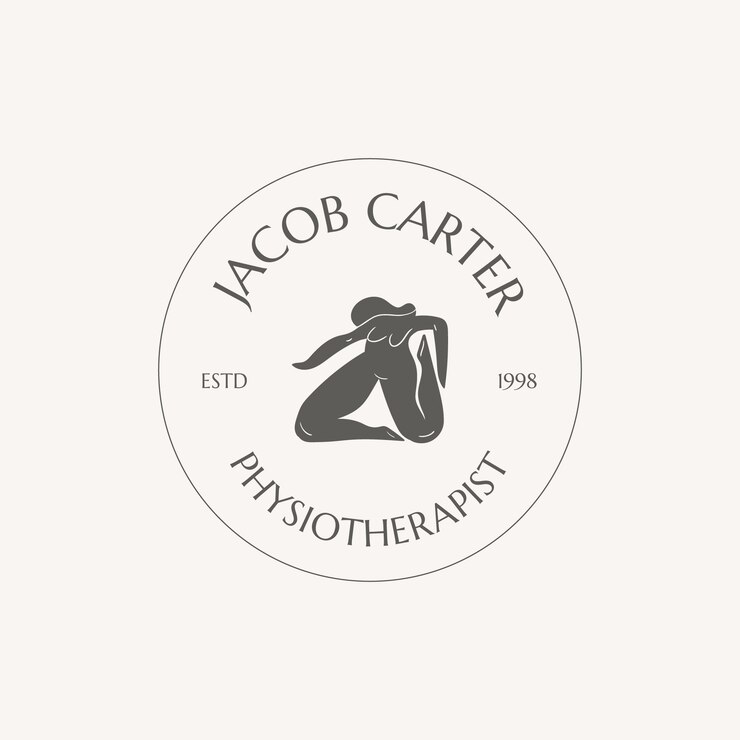 Free Vector jacob carter physiotherapist logo design