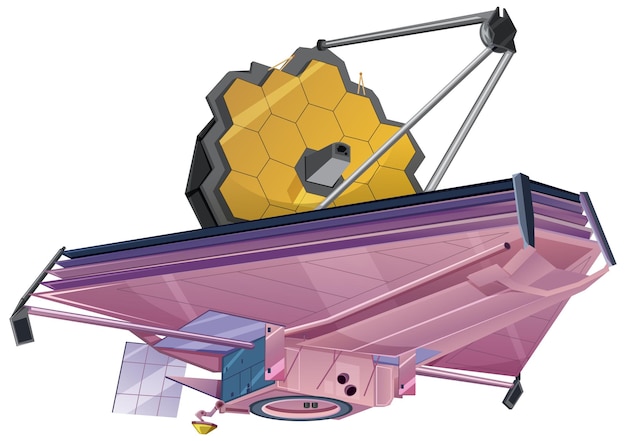 Vettore gratuito telescopio spaziale james webb jwst