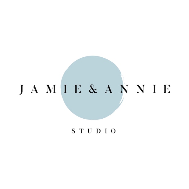 Vettore di logo studio jamie e annie