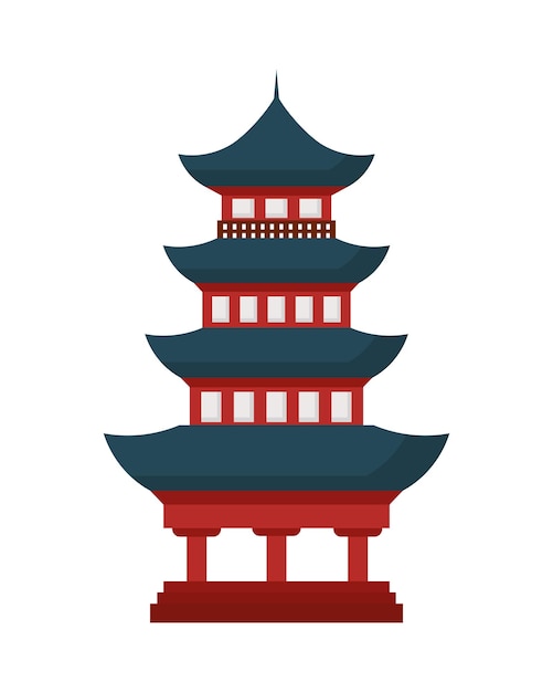 Free vector japan pagoda traditional