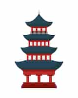 Free vector japan pagoda traditional