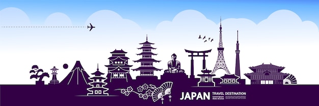 Japan travel destination banner