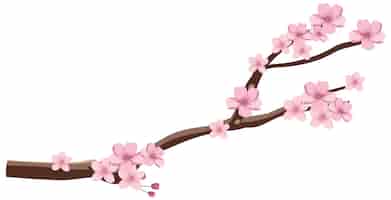 Бесплатное векторное изображение Японская векторная графика cherry blossom