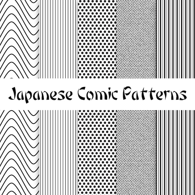 Japanese comic patterns