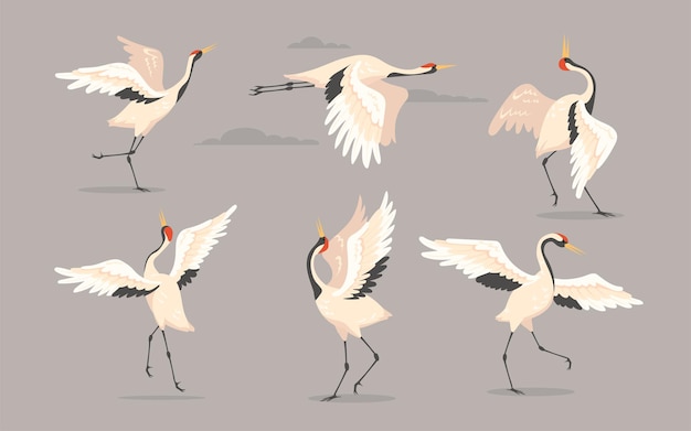 Japanese Crane Set.