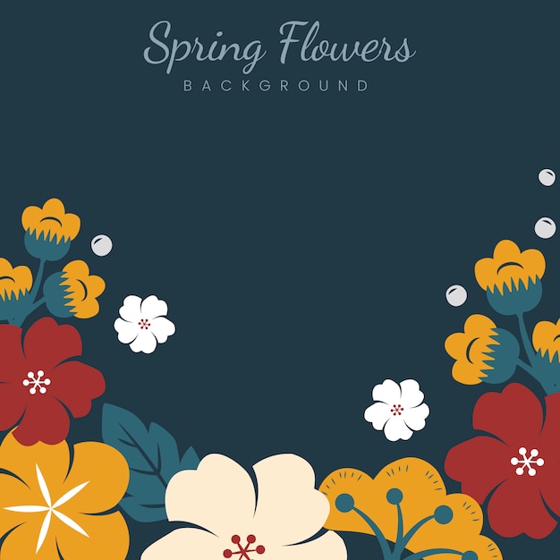 Free vector japanese flowers frame