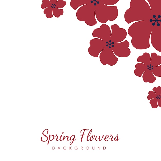 Free vector japanese flowers frame