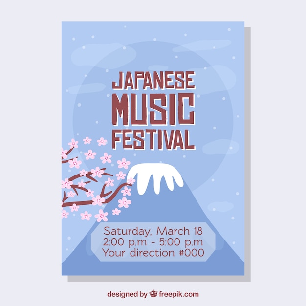 Japanese music poster design