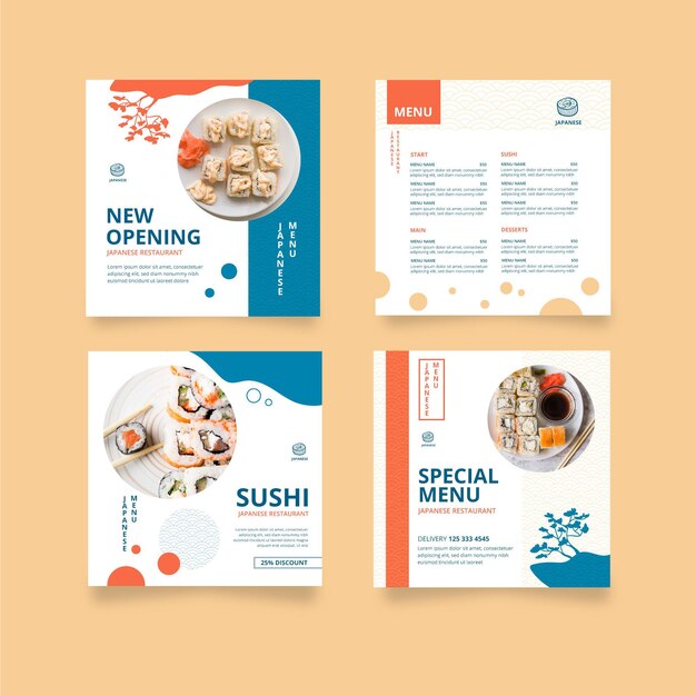 Japanese restaurant instagram posts