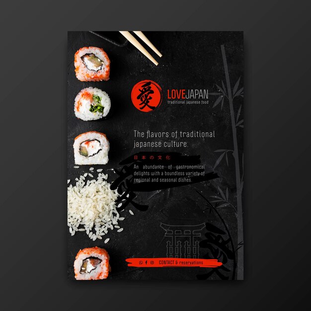 Japanese restaurant poster