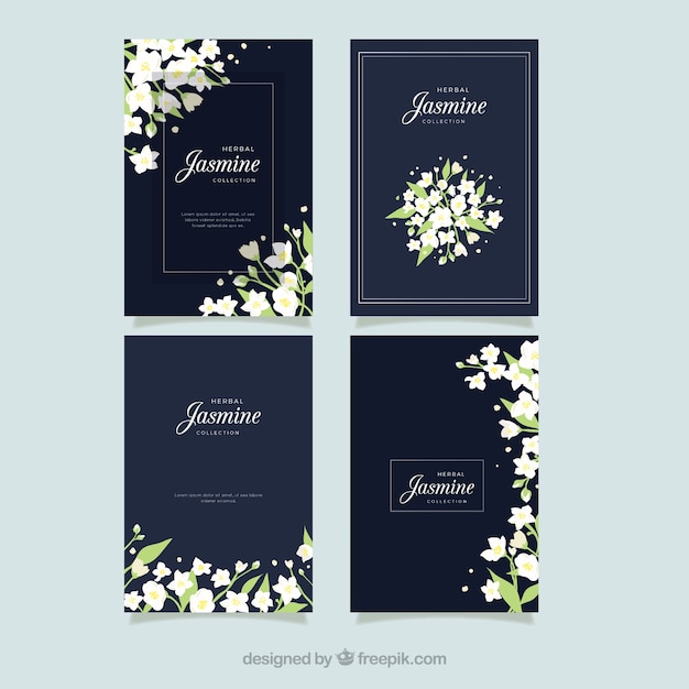 Jasmine cards with elegant style