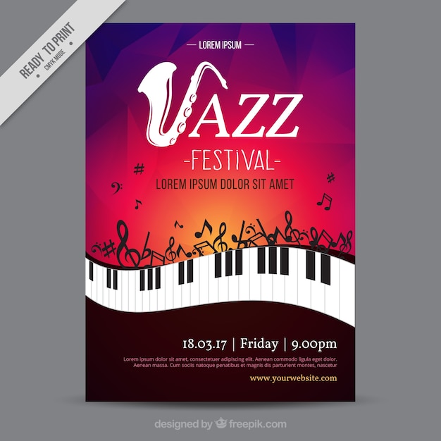 Jazz festival creative brochure