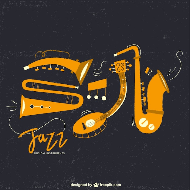 Jazz music instruments