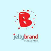 Free vector jelly logo bacground