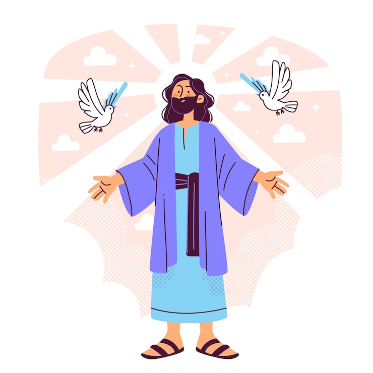 Free Vector jesus christ illustration