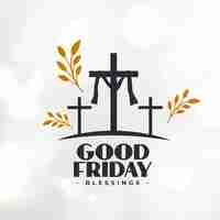 Free vector jesus sacrifice good friday holy week background