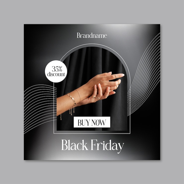 Free Vector jewelry banner template design