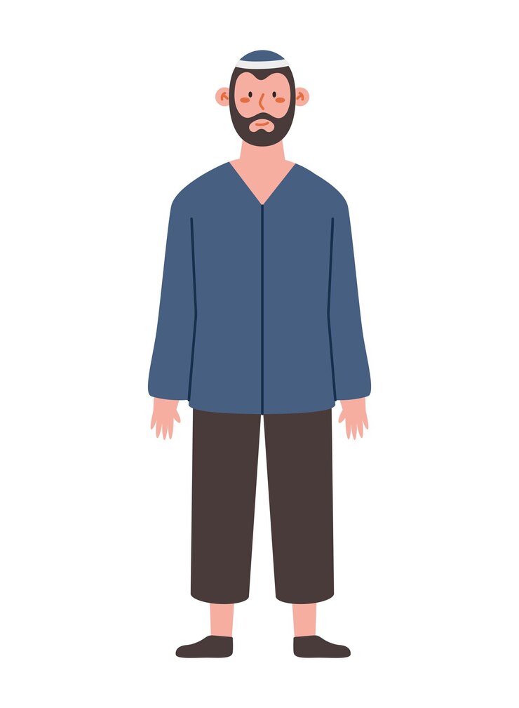 मुफ़्त वेक्टर jewish man with kippah