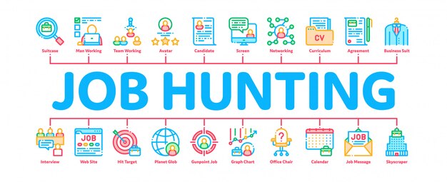Premium Vector Job Hunting Banner