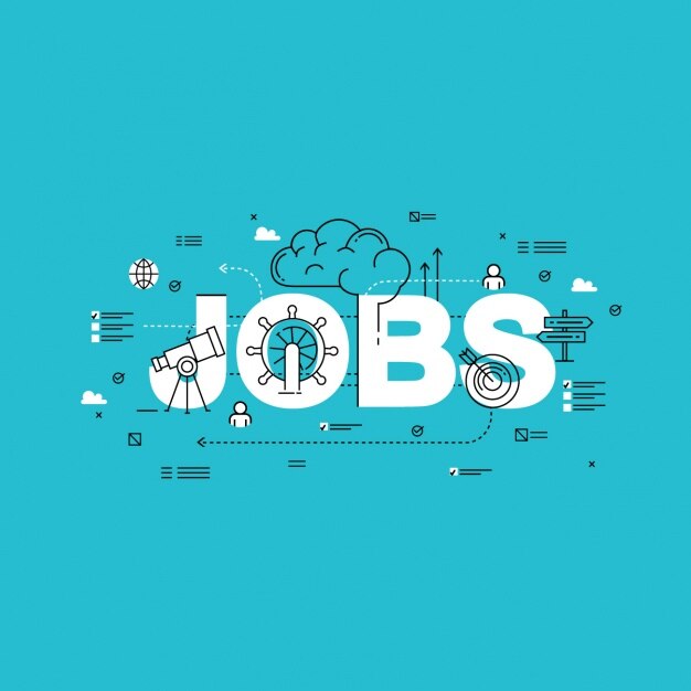 Free Vector jobs background design