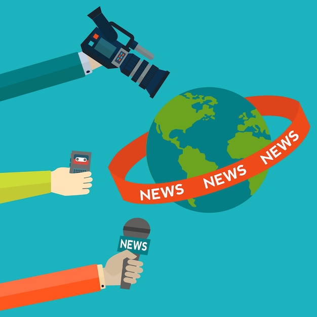 Journalism background design