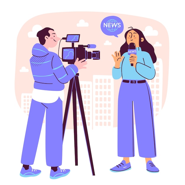 journalist  concept illustration